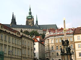 Prague Castle from Malostranske namesti