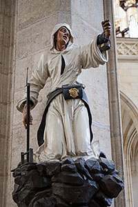 Marble Statue of a Kutná Hora Miner