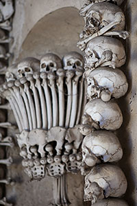 Sedlec Ossuary Stack of Skulls
